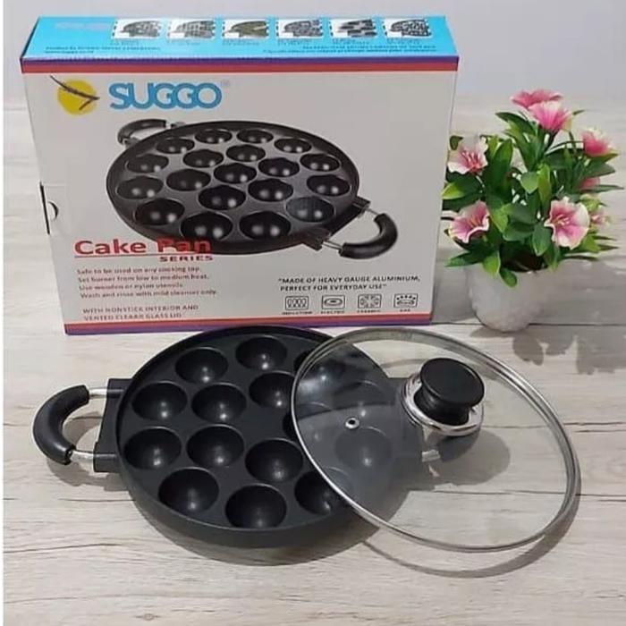 Cetakan Kue Takoyaki Teflon Anti Lengket/Cetakan Kue Cubit Teflon Sugg