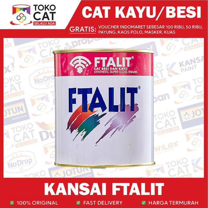 CAT FTALIT 1 KG CAT MINYAK / CAT KAYU BESI WARNA SILVER KODE 998