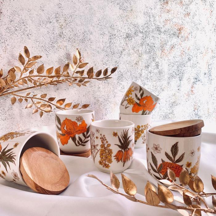 Gelas Keramik Ocha Leflo by Carramica