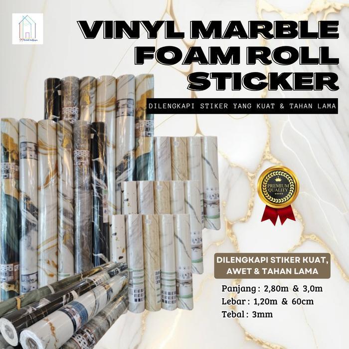 WALLPAPER MARBLE STIKER ROLL UKURAN 120 CM X 3 METER PER ROLL MARMER PVC WALLPAPER DINDING MOTIF