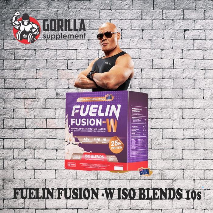 FUELIN - Fusion W ISO BLENDS ( Whey Protein & Isolate ) Susu Protein with Smart Formula untuk