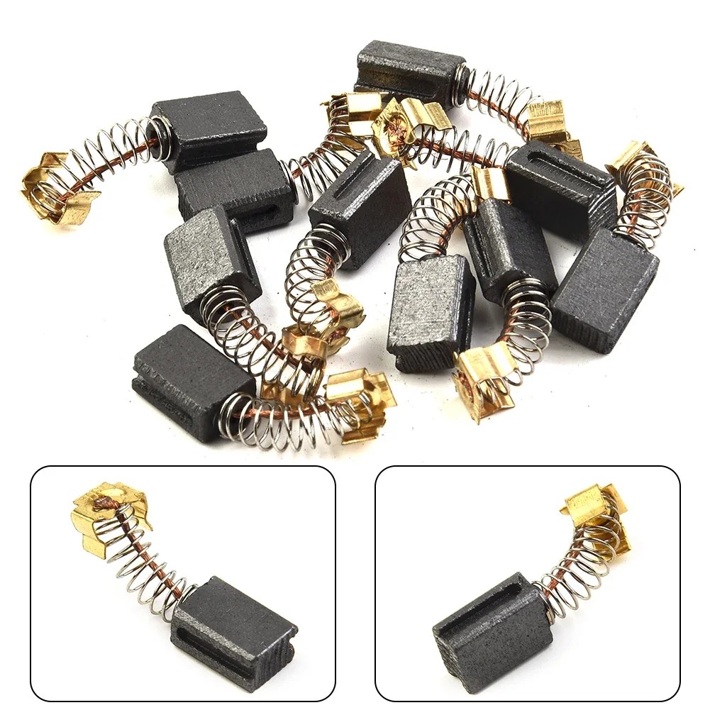 10pcs Carbon Brush CB406 CB407 Components Equipment Jig Saw Power Tool Spare Spring Parts
