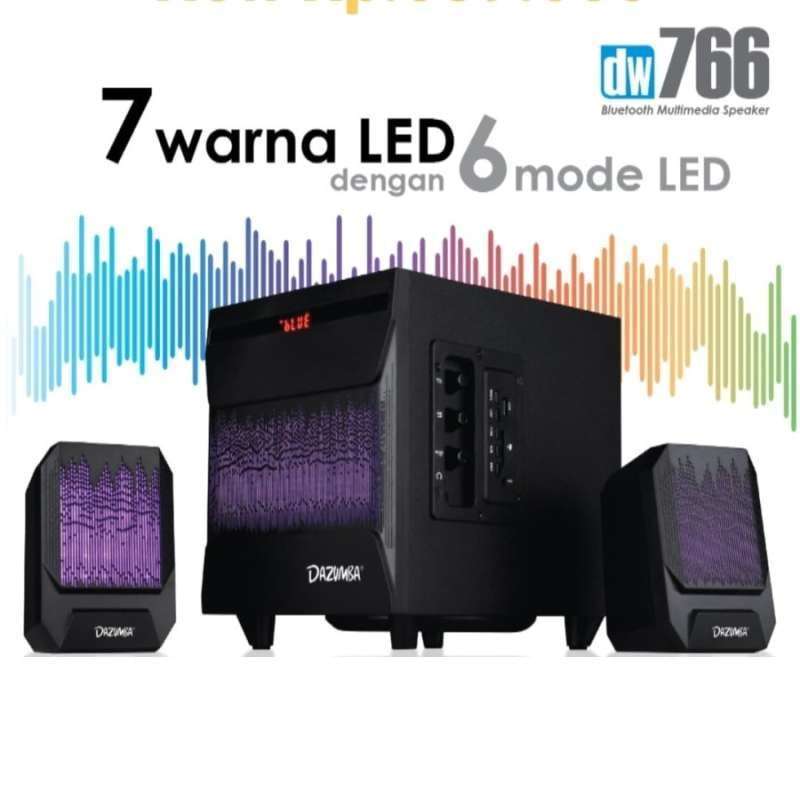 Speaker Aktif LED Dazumba DW766 - Bluetooth, USB, SD, Aux In