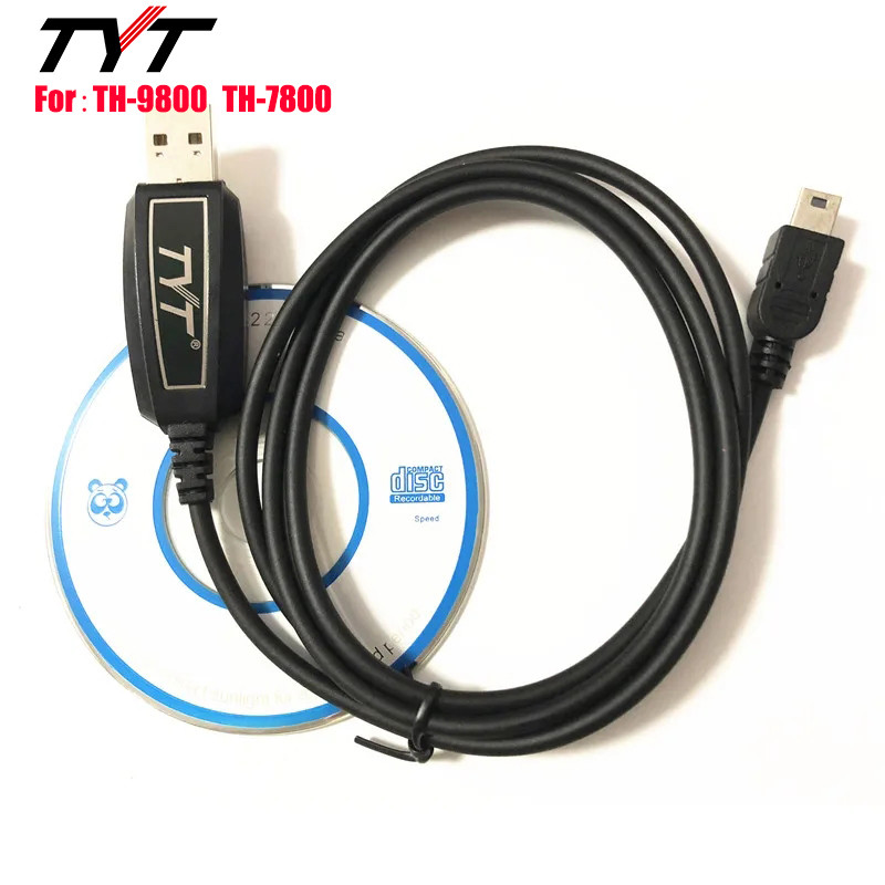 Original TYT TH-9800 TH-7800 Accessories USB Programming Cable + CD Quality Walkie Talkie New Car