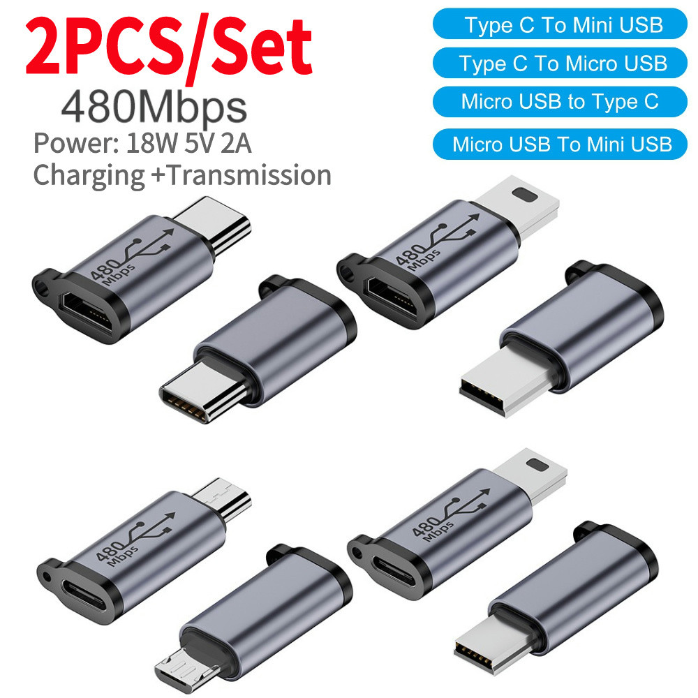 Type C Female to Micro USB/TypeC Female to Mini USB/Micro USB Female to Type C/Micro USB Female to