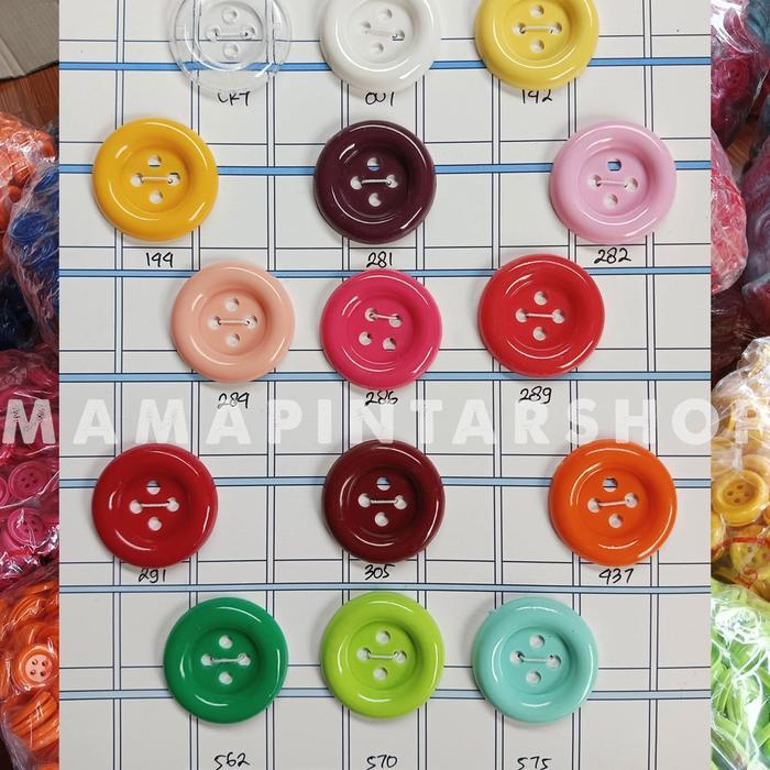 jq41- Kancing Jumbo Besar Warna Warni 3,5 Cm Mainan Edukasi 1 Gross