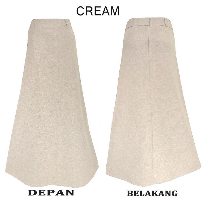 mjyc- Rok Kerja Panjang Hitam A Bahan Formal Kantor / Rok Panjang Bentuk A