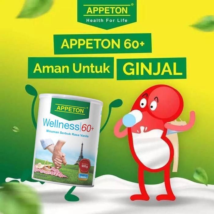 rcdf- Appeton 60+ Susu Kesehatan Lansia / Orang Tua Rasa Vanila 900 Gr