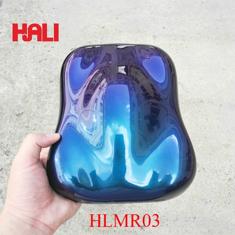 Mirror chameleon pigment chrome pigment powder item:HLMR03 color: skyblue/sapphire blue 1lot=1gram