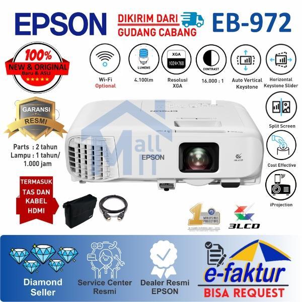 PROYEKTOR EPSON EB-972 EPSON EB972 EPSON EB 972 GARANSI RESMI