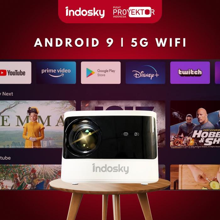 Pusat Proyektor Indonesia - Proyektor Indosky P11 PRO Android 500 ANSI Lumens