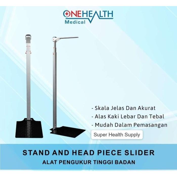 Alat Ukur Tinggi Badan Onehealth Stadiometer Pengukur Tinggi Badan