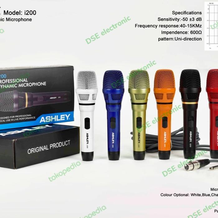 Promo Mic Ashley i200 kabel Original terbaik