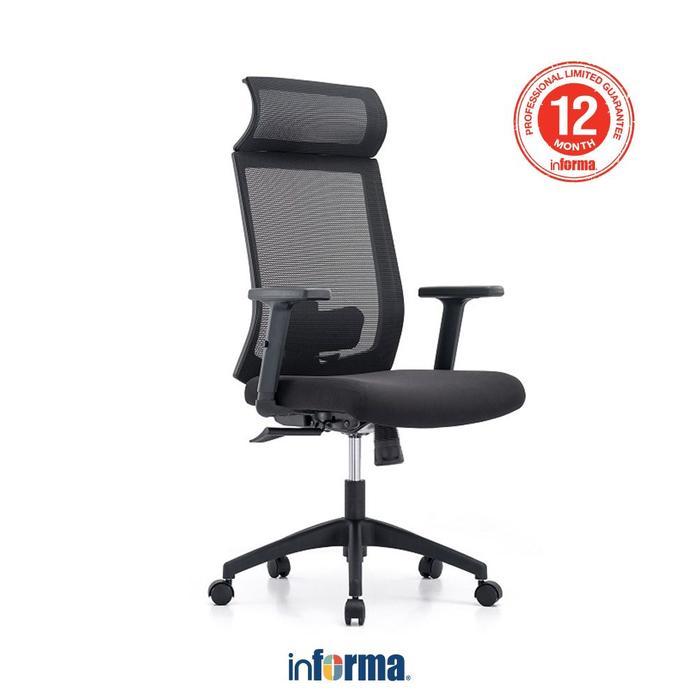 Promo INFORMA OMAR KURSI KANTOR SANDARAN TINGGI - ABU-ABU