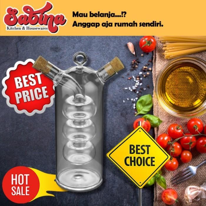 Botol Minyak Kaca Antik Unik Double Layer Oil Seasoning Bottle 150ml