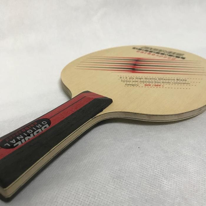 BAT PINGPONG DONIC ORIGINAL CARBO SPEED + KARET DONIC ACUDA SET