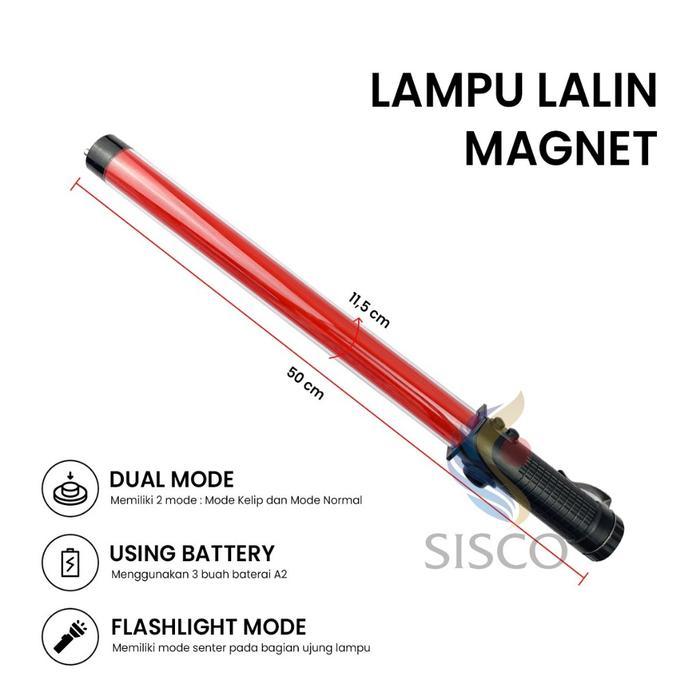 s2nu- Lampu Lalin Magnet Senter Lalin Parkir Security Parkir Lampu Lalu Lintas Dengan Pluit