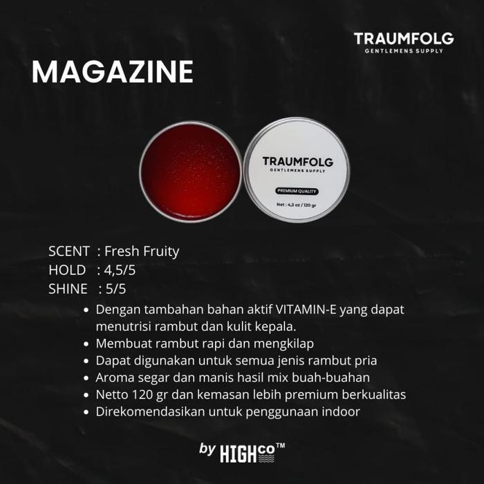 pkm7- Traumfolg Magazine Waterbased Water Based Pomade
