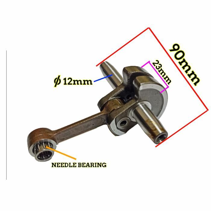 228 CRANKSHAFT ASSY UNTUK MESIN POTONG RUMPUT TANAKA 2 TAK