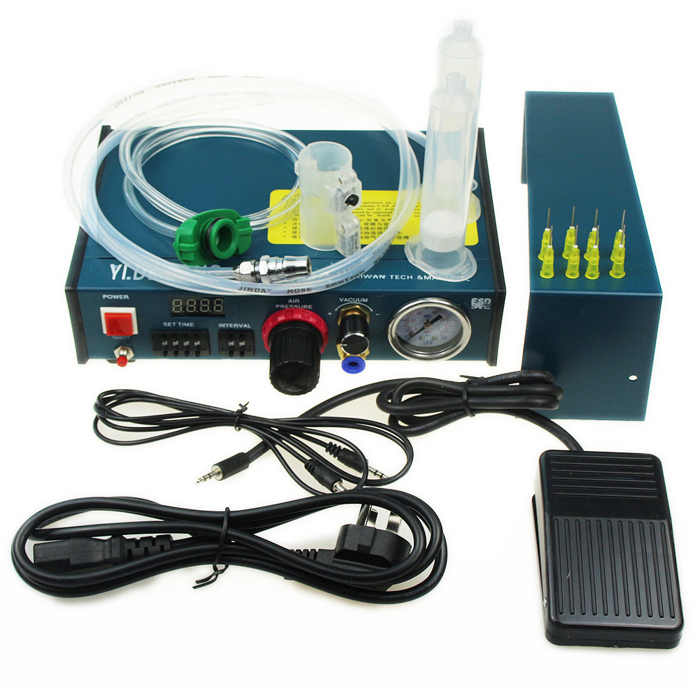 FLASH SALE    Glue Dispenser machine Liquid Semi Automatic Dispensing 983A 220V Auto Glue Dispenser 