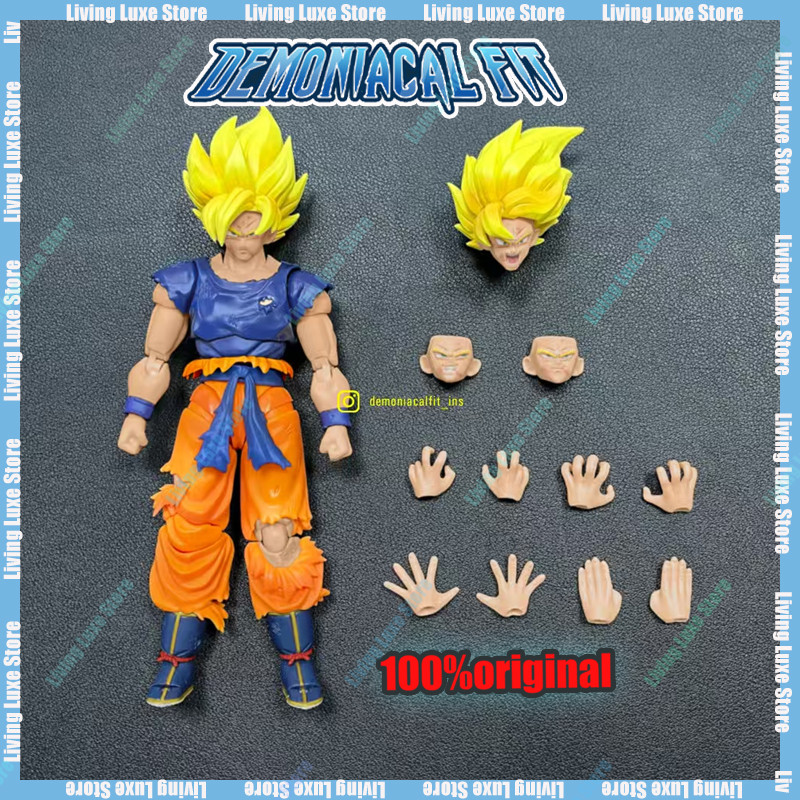 In Stock Demoniacal Fit Son Goku Figure Dragon Ball Z Shf Goku Figurine Fury Awakening Anime Action