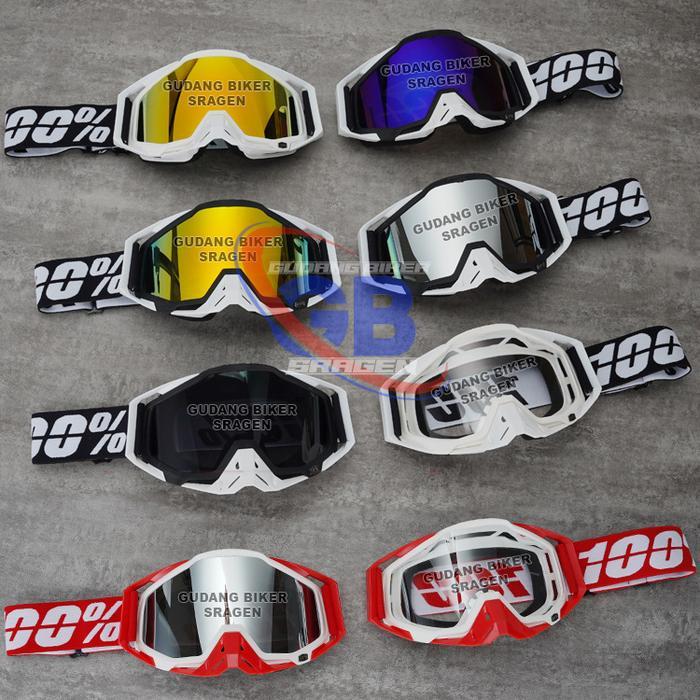 Goggle 100 Percent Kacamata Helm Trail Gogel Motocross Mx Trabas Supermoto Jpx Klx Crf Orca