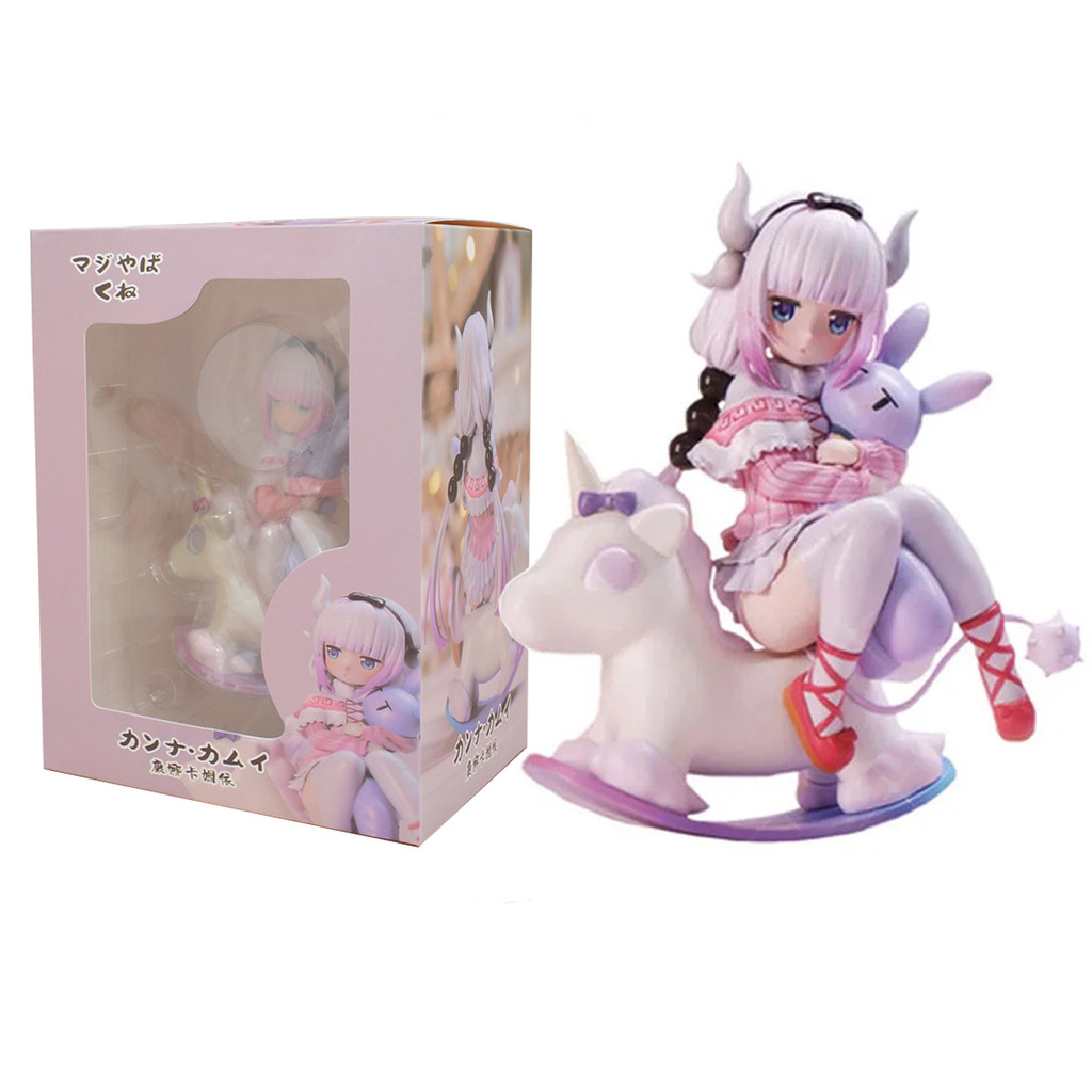 14CM Cute Kobayashi Kanna Kamui Anime Miss Kobayashi's Dragon Maid Trojan Horse Action Figure PVC