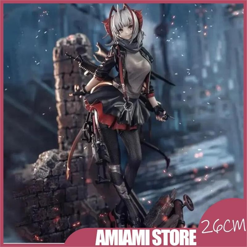 26Cm Arknights Anime Game Figure W Armed Beautiful Girls Peripherals Manga Figures Collection El