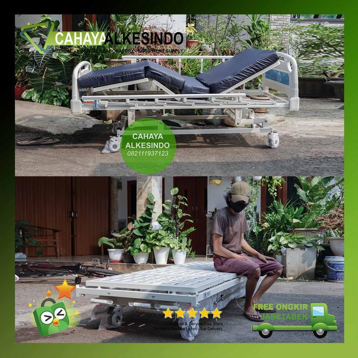 Bed Pasien 3 Crank Sellaco Ranjang Tempat Tidur Rumah Sakit Engkol New