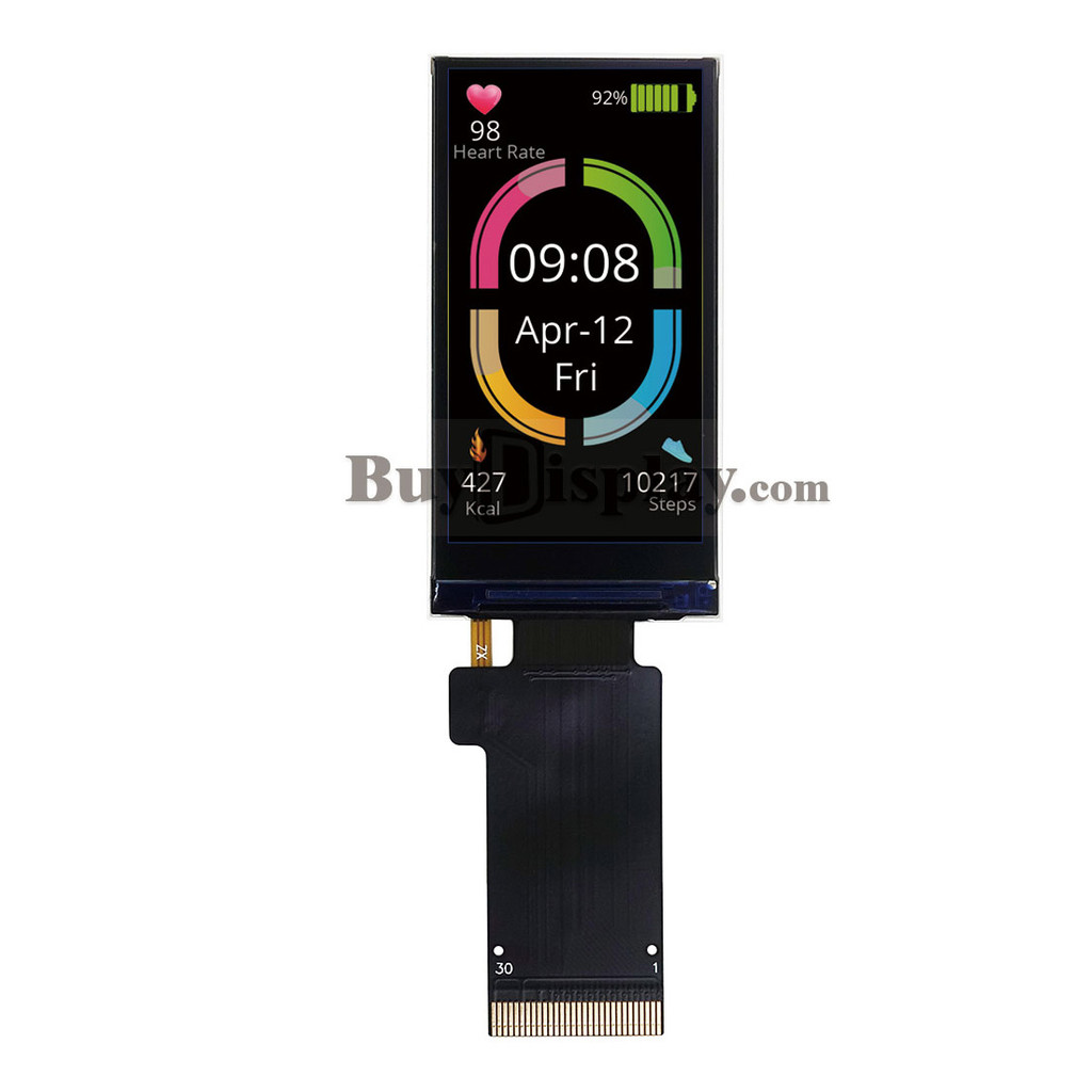 Full Viewing Spi 1.9 Inch Ips Tft Lcd Display Panel 170X320,St7789 With Free Fpc Connector Optional