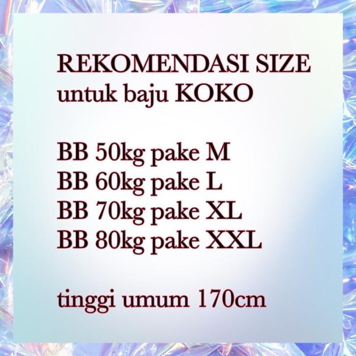 Kemeja Koko Slimfit Bahan Kattun Premium Motif Mewah