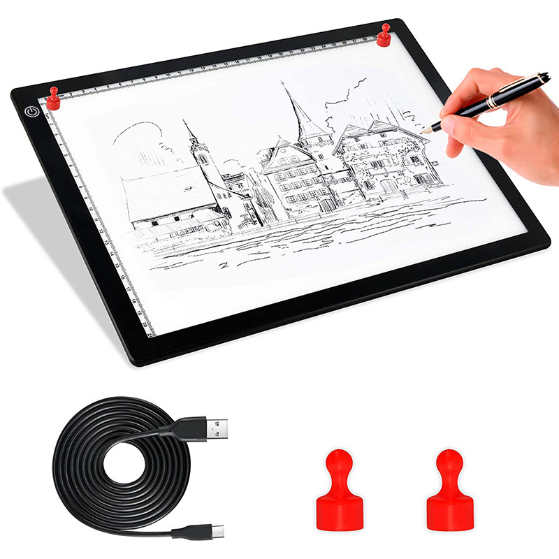 A4 Light Board Portable Tracing Light Box Magnetic Drawing Board Light Drawing Board Light Box For