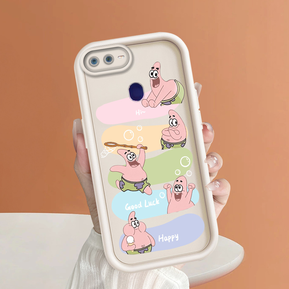 Casing Hp Untuk OPPO F9 Case Kesing Protect Phone TY DLJ C8-2608 SpongeBob dan Patrick