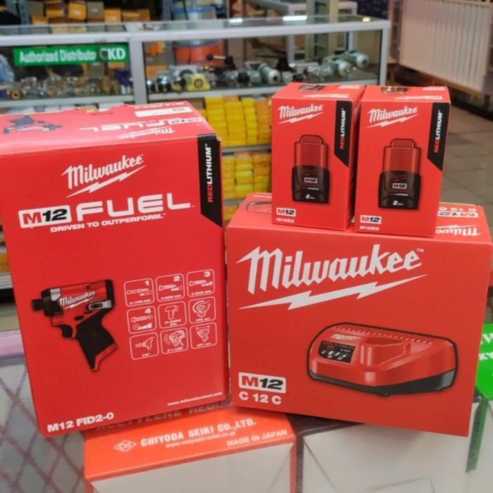 kks Milwaukee Cordless M12FID2 Hex Impact Driver Gen3 Driver Baterai Promo