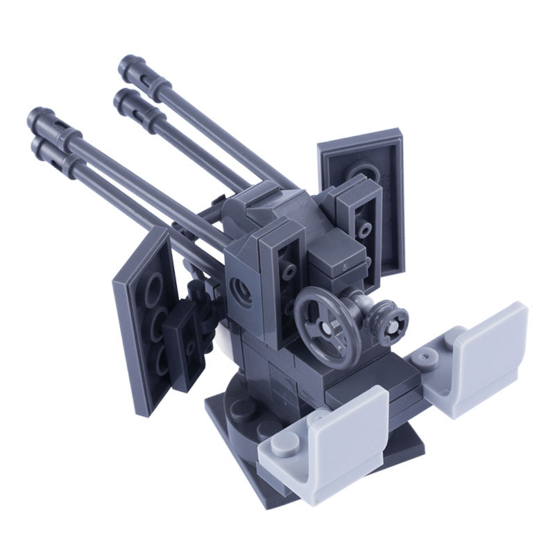 MOC WW2 Germany Military Cannon Arms Building Block Army Parts Soldier Figures Accessories Gun Weapo