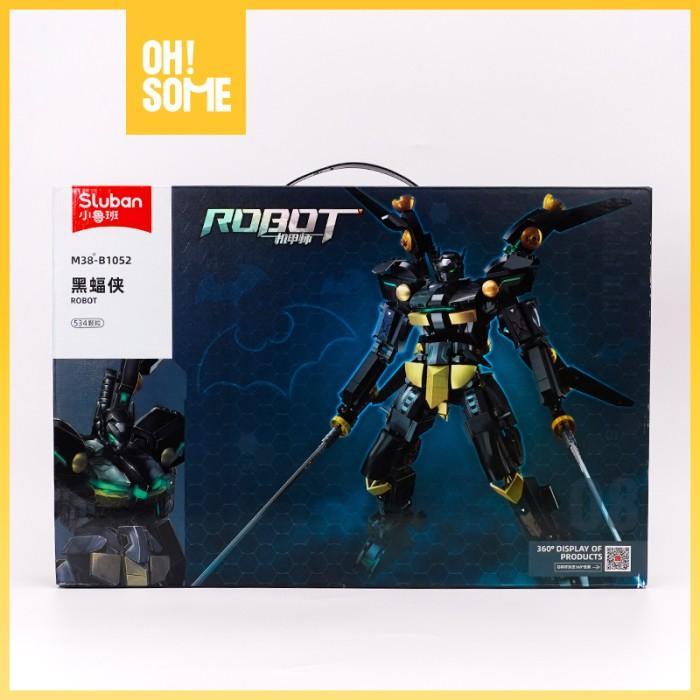 OHSOME - Block Mainan Brick Blok Susun Robot Sluban Black Batman / Mainan Anak Rakit Mecha Robot