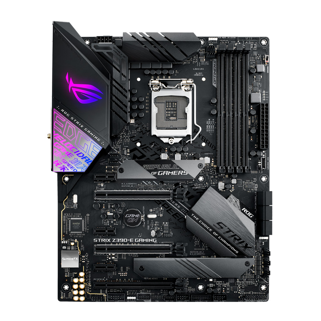 1151 Motherboard Intel Z390 ASUS ROG STRIX Z390-E GAMING DDR4 64GB M.2 PCI-E 3.0 SATA3 USB3.1 For 9t