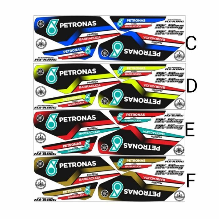 Sticker striping variasi RX king petronas