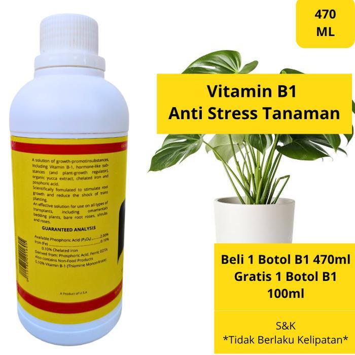 Lubis Gardening Vitamin B1 Tanaman 470Ml/Pupuk Aglonema/Tanaman Hias/Buah / Vitamin B1 Untuk Tanaman