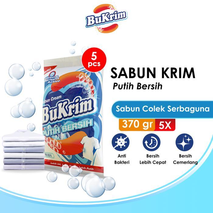 [Voucher] 5pcs - Sabun Colek BuKrim Putih Bersih Cemerlang 3700gr