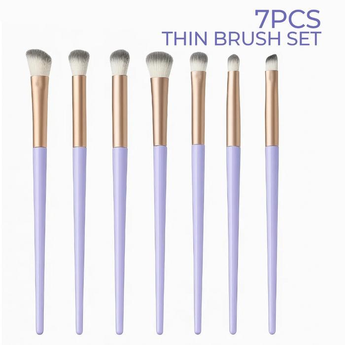 Set Kuas Make Up Brush Blanding Eyeshadow Detail Mata Eyeliner Bulu Super Halus BR-4115