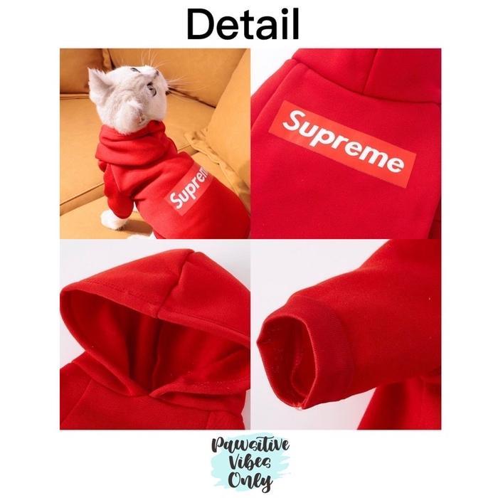 Baju Kucing Dan Baju Anjing Supreme Premium Berkualitas Baju Kucing Original