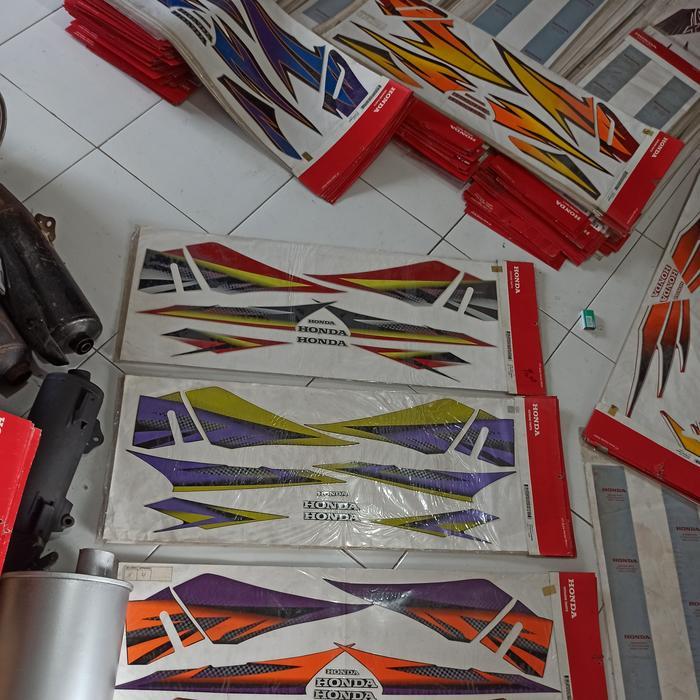 Striping Lis Stiker Honda Tiger Lama Lawas Tilam Tilas Ori Original