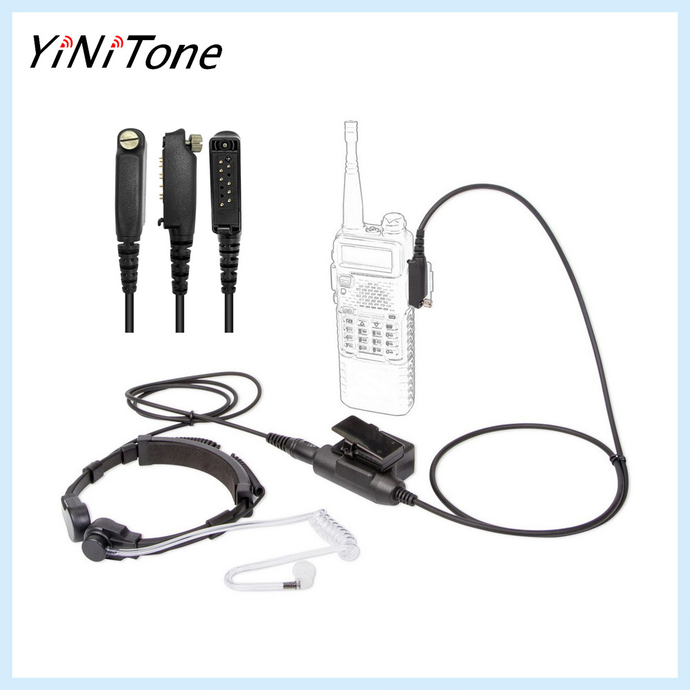 7.1mm telescopic throat controlled radio U94 PTT Mic Microphone headset for Sepura STP8000 STP9000