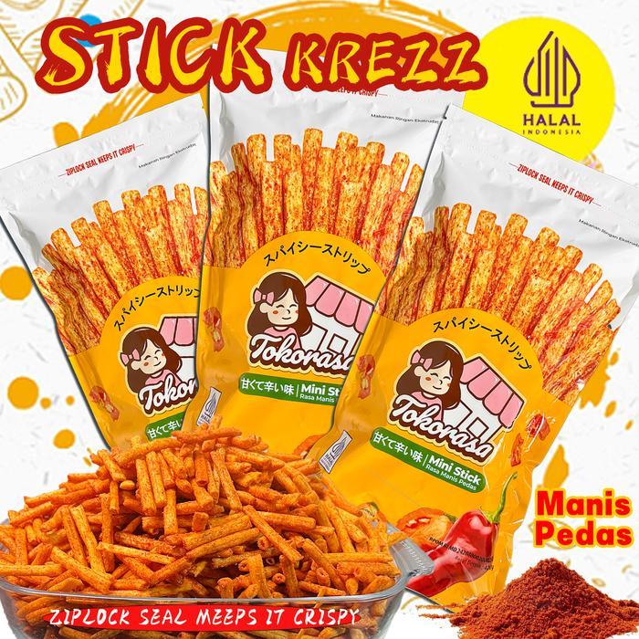 gzh3- Cod Rasa Baru , Stick Krezz,Pack Besar,Cemilan/Makanan Kembang Tanpa Goreng/Citra
