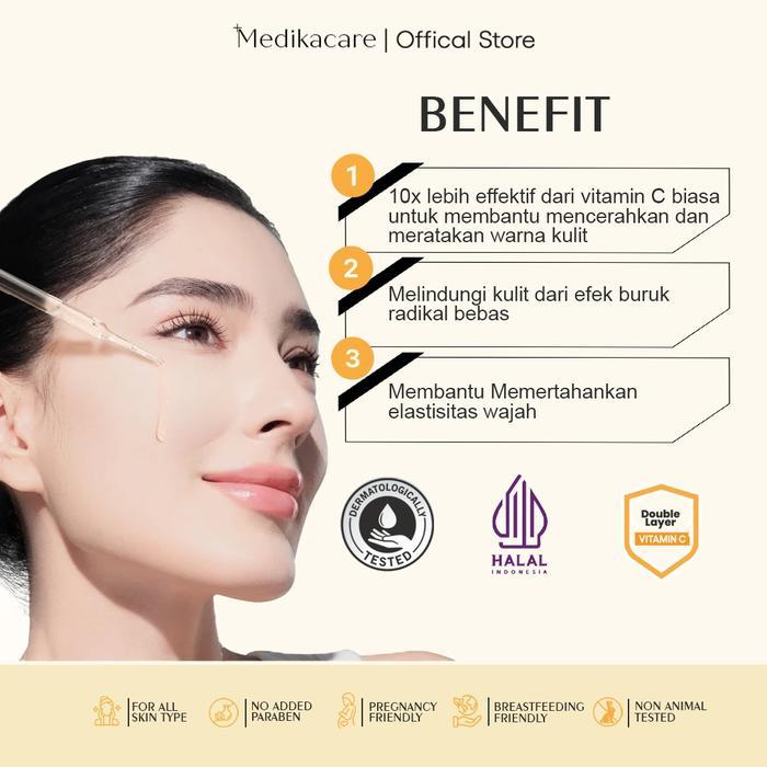 z3kl- Paket 2 Pcs Medikacare Whitening Serum Booster With Vitamin C - Serum Vitamin C -