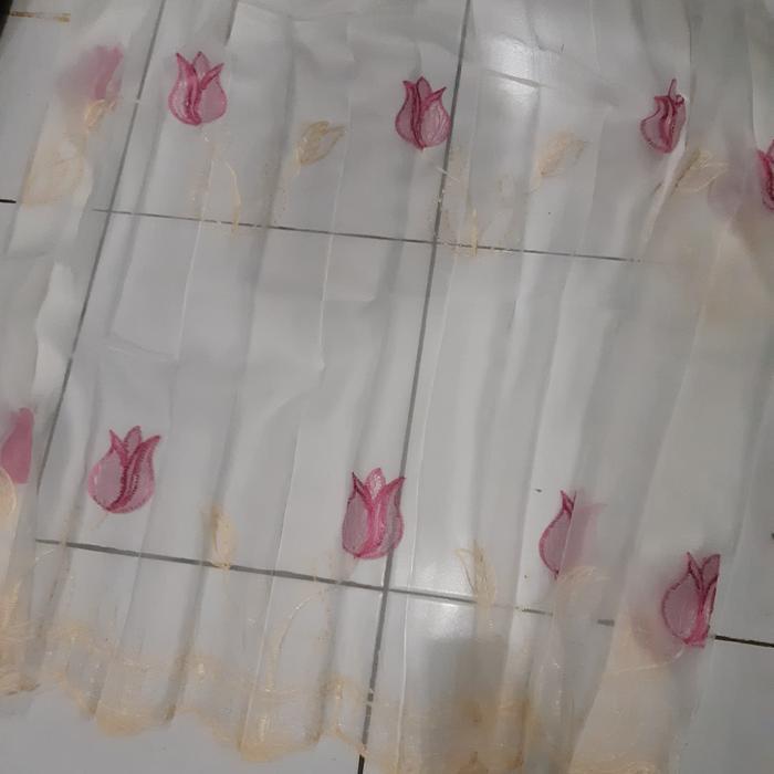 Vitrase Sifon Bordir - Gorden Vitrase - Vitrase import - Vitras jendel