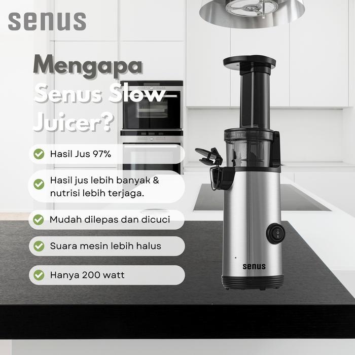 Senus Slow Juicer Pengekstrak Buah Tanpa Ampas