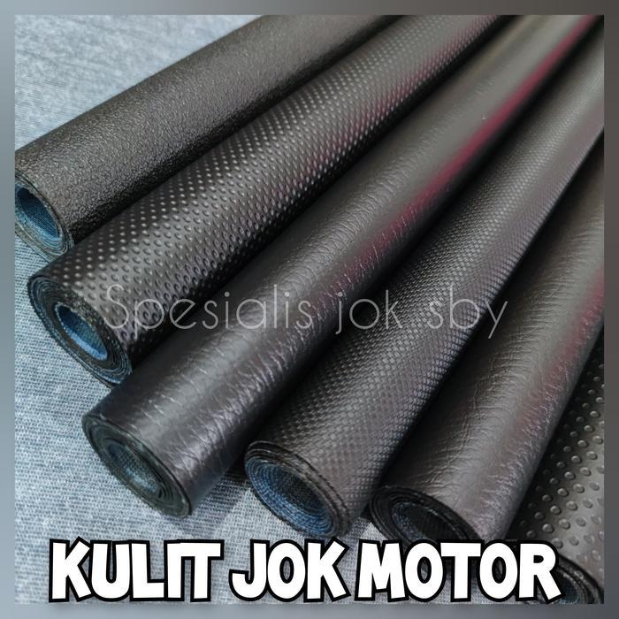 New Kulit jok motor polos hitam Kulit jok motor lembaran Kulit jok motor universal