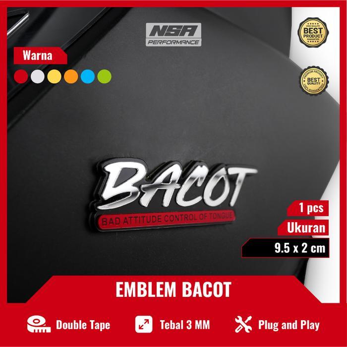 New NSA EMBLEM BACOT LOGO BACOT EMBLEM MOTOR STIKER HELM EMBLEM KEREN STIKER KEREN EMBLEM STIKER